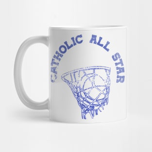Vintage Catholic All Star Basketball Practice Tee Mug